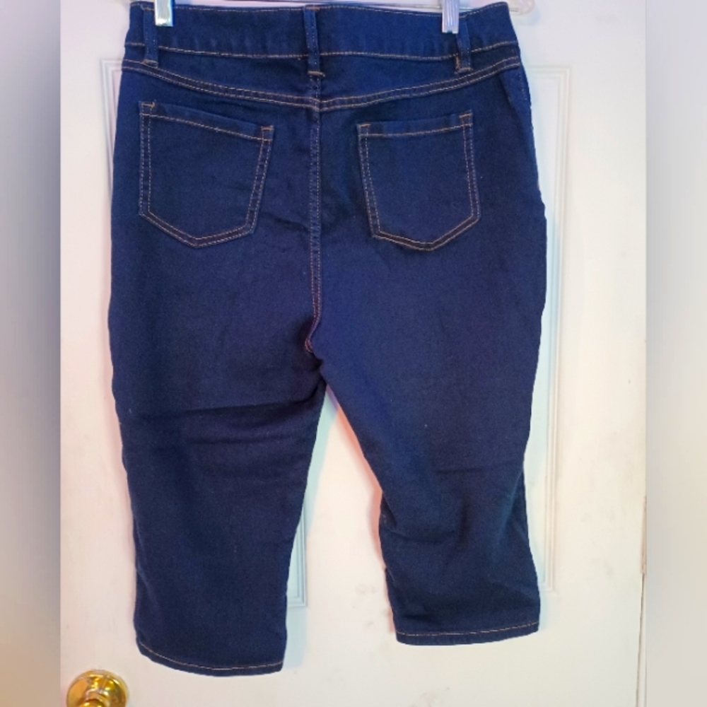 D jeans knee-high blue jean shorts 14 p 28 long new